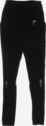 GYMSHARK Pants in XXS in Black: front