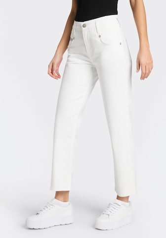 Herrlicher Wide Leg Jeans in Weiß: Vorderseite