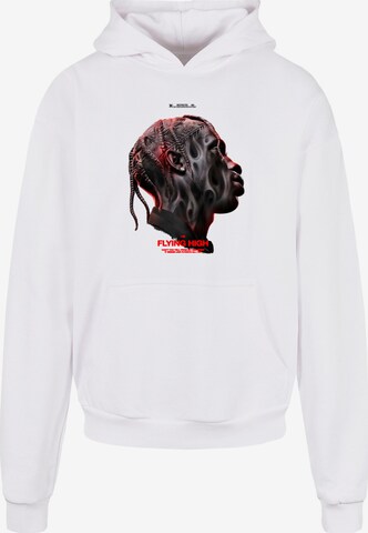 MT Upscale Sweatshirt ' Flying High' in Wit: voorkant