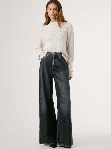 Wide Leg Jean Pepe Jeans en noir : devant