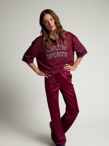 Looxs Revolution Wide leg Broek in Rood