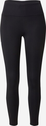 NIKE Skinny Sportbroek in Zwart: voorkant