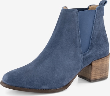 NoGRZ Chelsea boots 'G.Quarenghi' in Blauw: voorkant