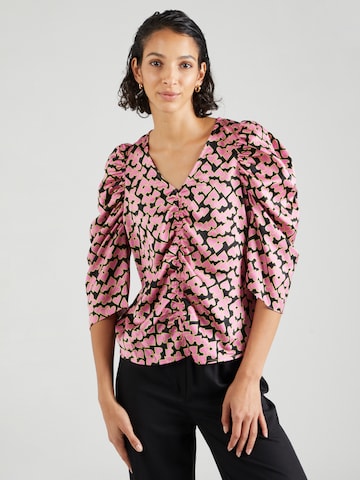 co'couture Blouse 'Flashy' in Zwart: voorkant