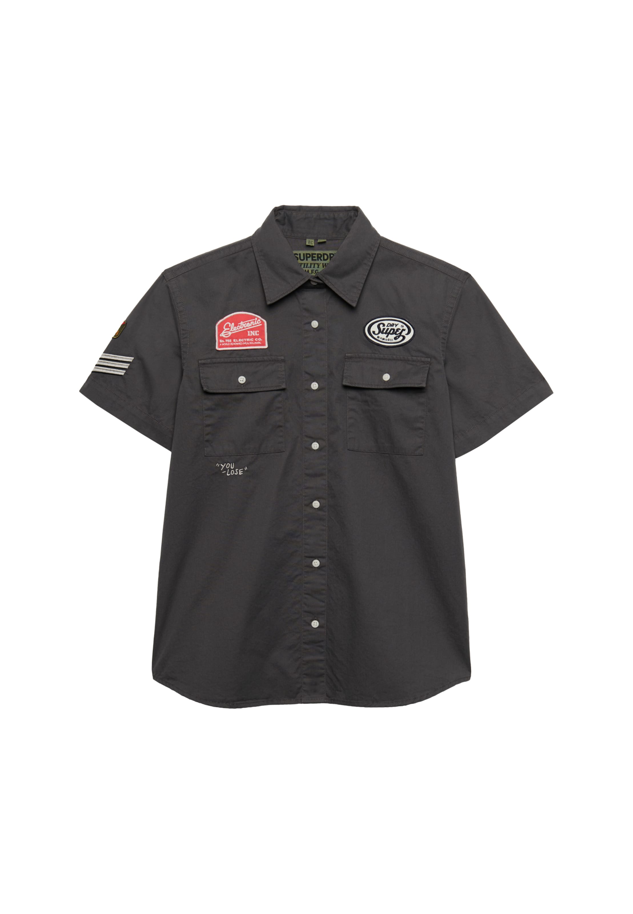 Chemisier Superdry & Co en gris : devant