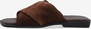 VENEZIA Pantolette in Braun: Vorderseite