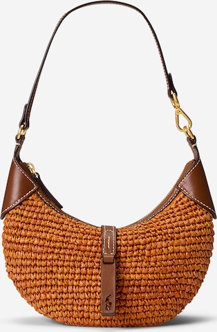 Sac bandoulière Polo Ralph Lauren en marron : devant