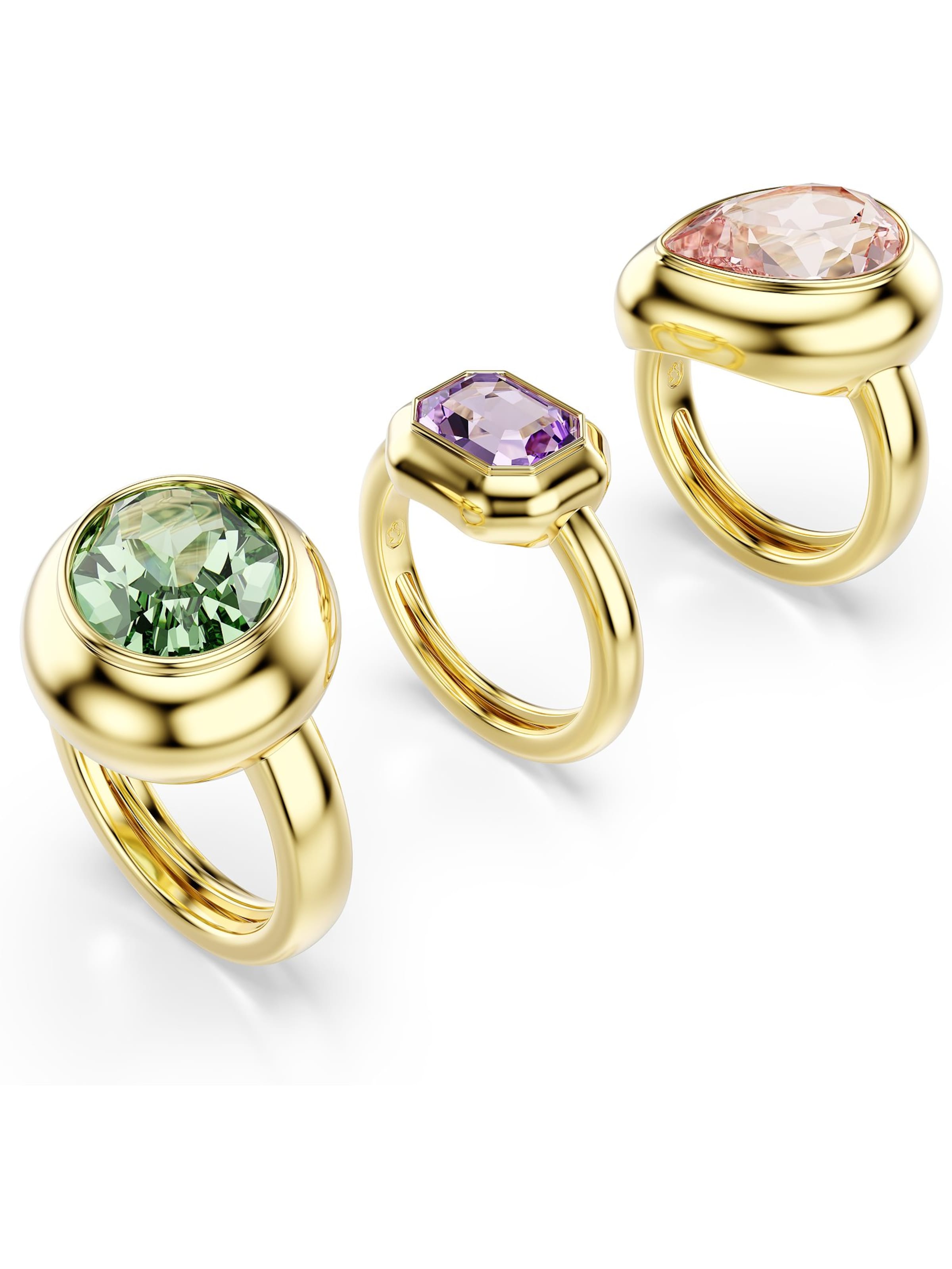 Swarovski Bague en 54 en or / vert clair / violet clair / rose clair, Vue avec produit