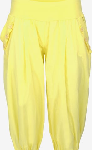 malito more than fashion Harem Pants in Yellow: front