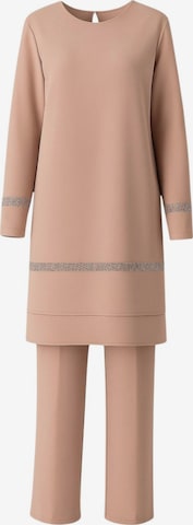 fashionshowcase Broekpak 'NEVRA' in Beige: voorkant