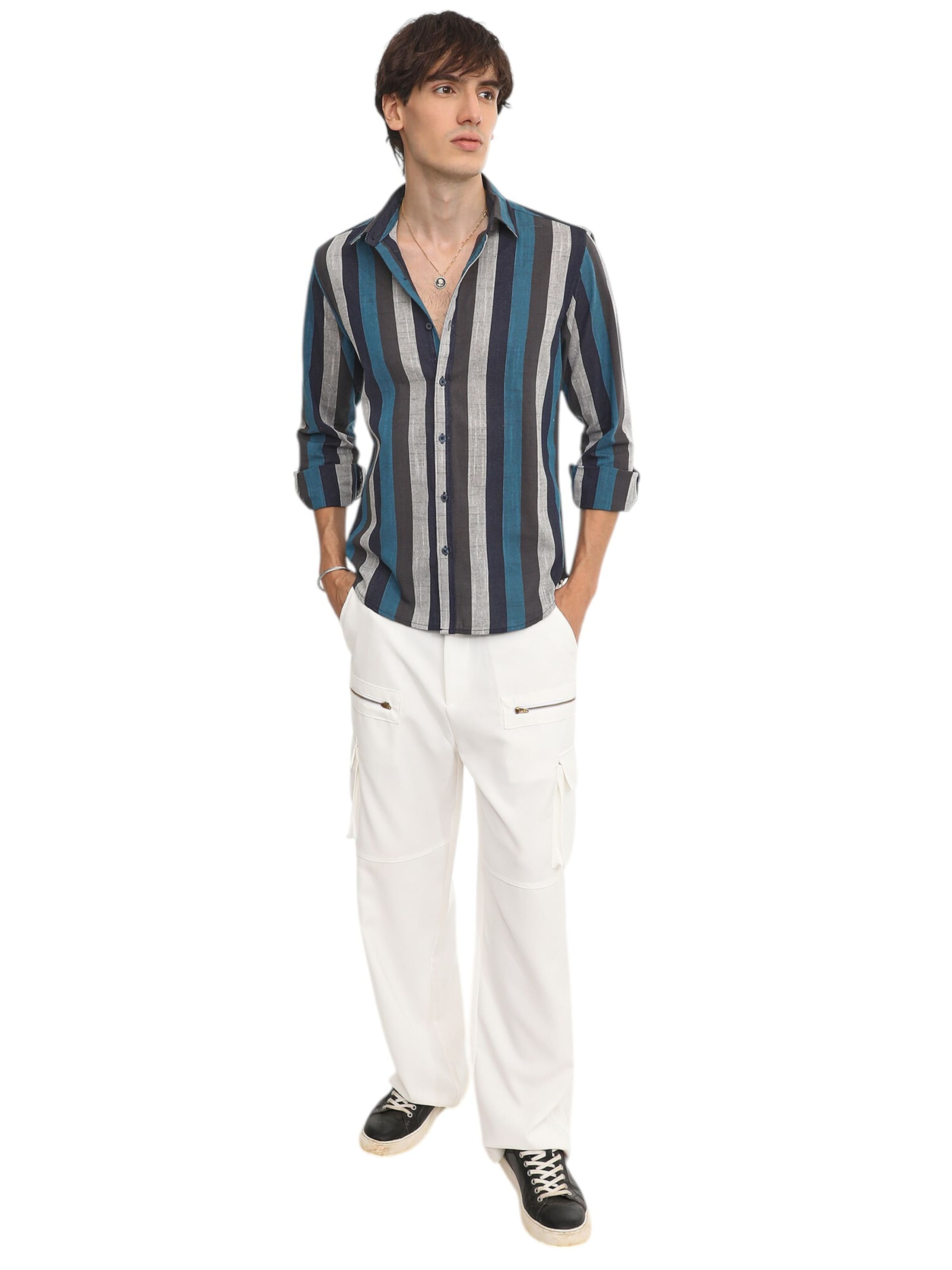 Campus Sutra Rovný strih Košeľa 'Xara' - Béžová