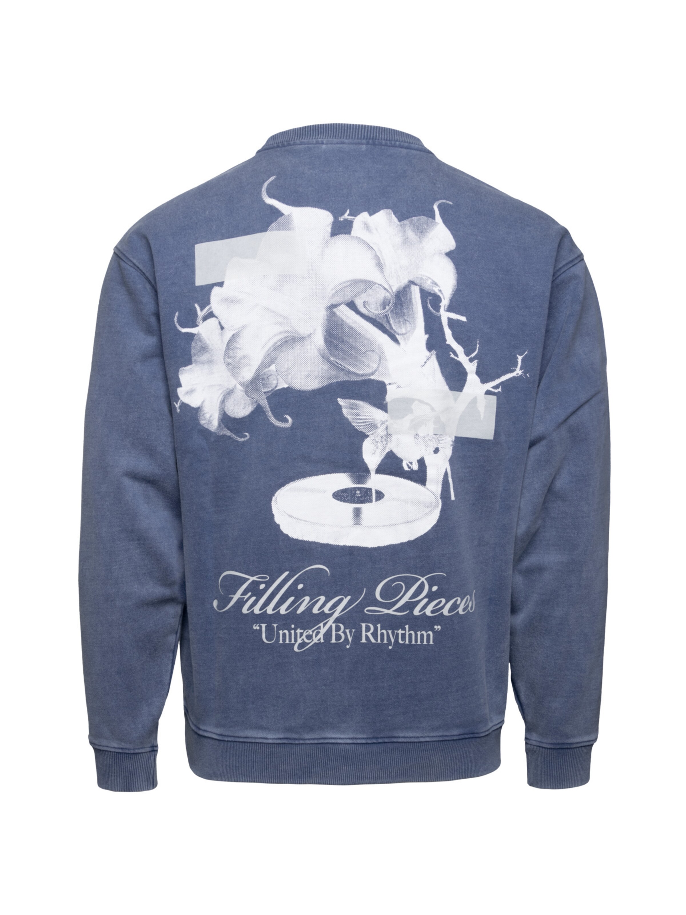 Filling Pieces Sweatshirt 'Gramophone Vintage' in Blue