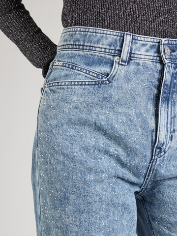 BOSS Wide Leg Jeans 'MARLENE' in Blau