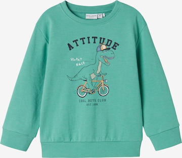 NAME IT Свитшот 'NMMVAlexander' в Зеленый: спереди