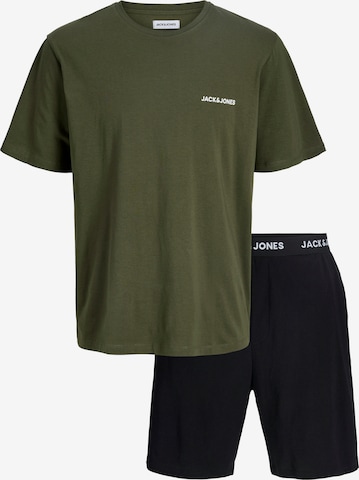 JACK & JONES Pyjama kort 'JACEVEREST' in Groen: voorkant