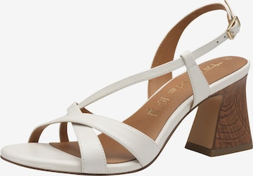 Tamaris Strap sandal in White: front