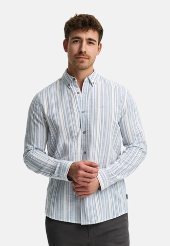 INDICODE JEANS Regular fit Button Up Shirt 'Terra' in Blue