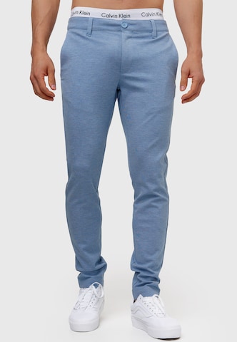 INDICODE JEANS Regular Chino Pants ' Rodekro ' in Blue: front
