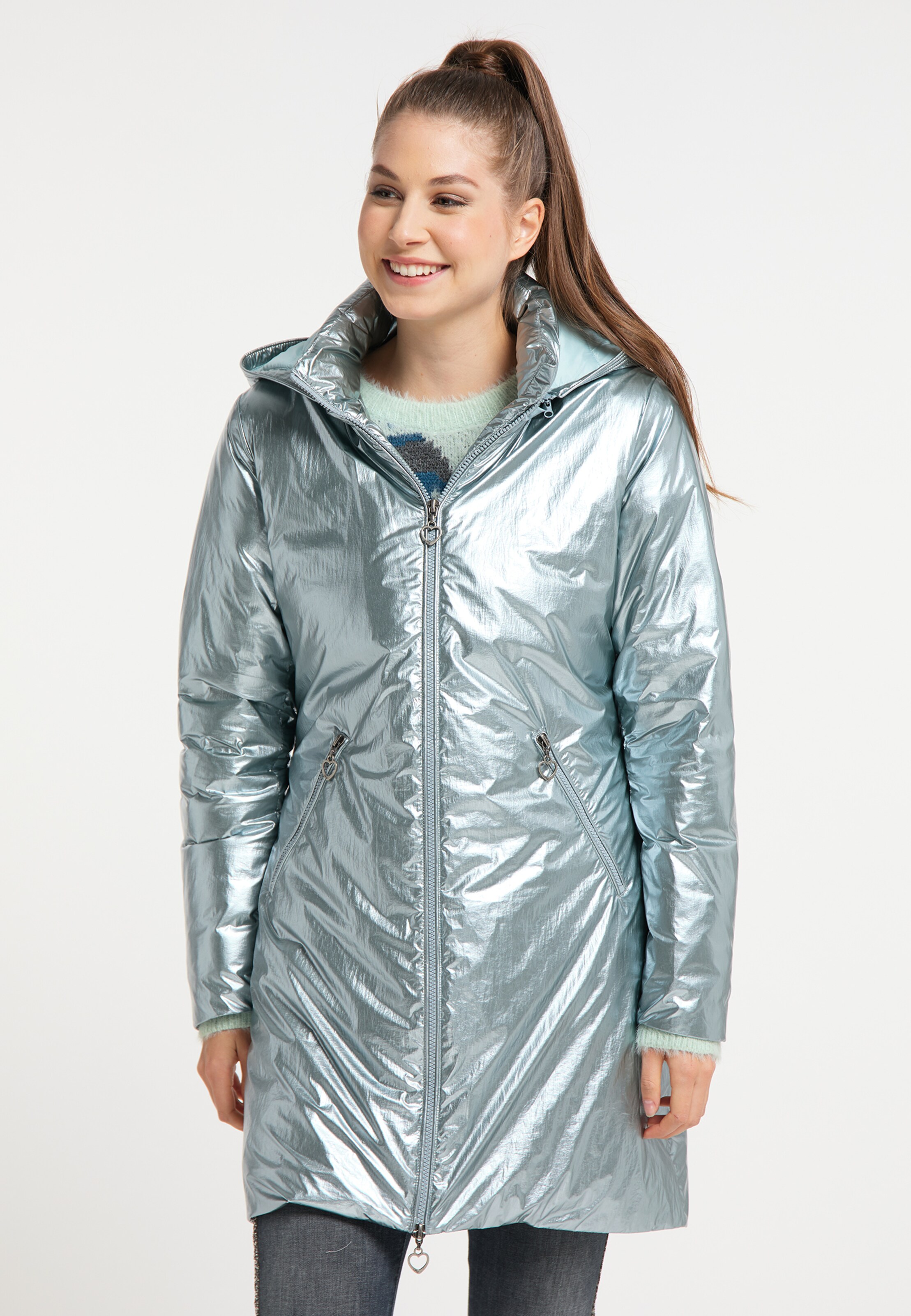 Frauen Mäntel MYMO Mantel in Silber - RO94119 Frauen Mäntel MYMO Mantel in Silber - RO94119