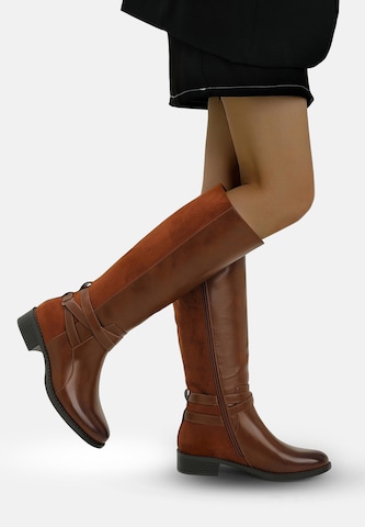 Elara Laarzen in Bruin: voorkant