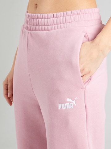 PUMA Ozke Športne hlače 'ESS No. 1' | roza barva