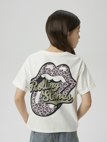NAME IT Shirt 'Rolling Stones' in White: front