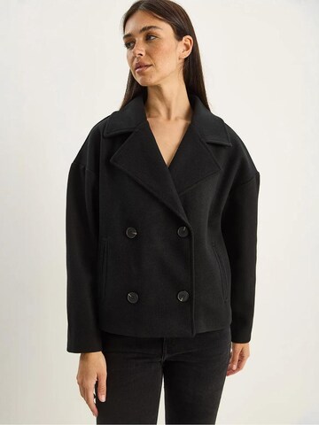 Bianco Lucci Mantel in Schwarz