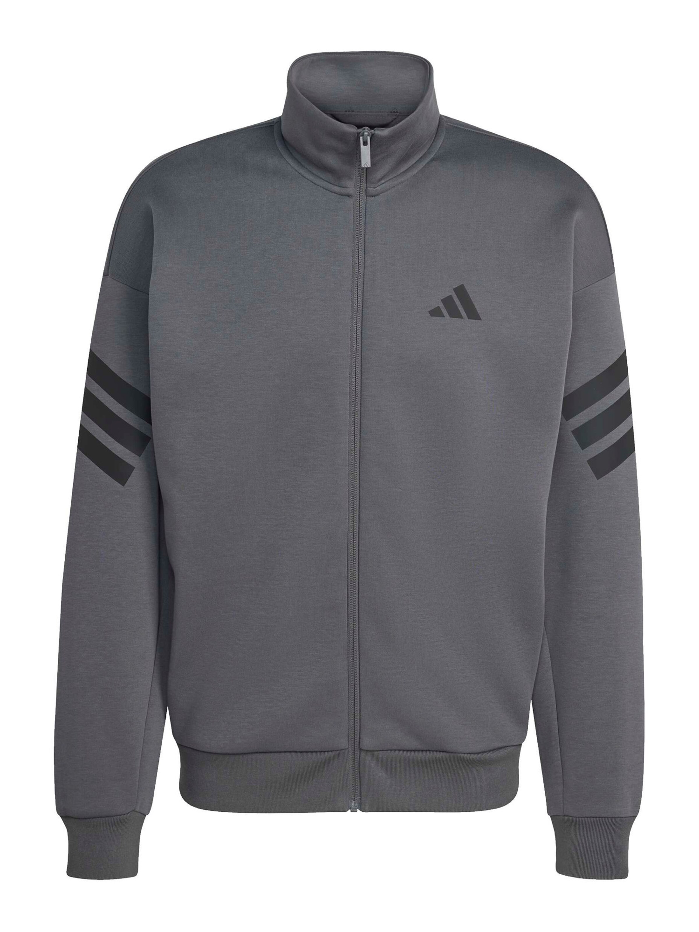 Bluză cu fermoar sport de la ADIDAS SPORTSWEAR pe gri: față