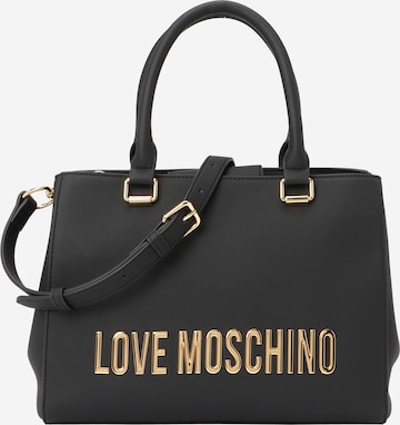 melns Love Moschino Rokassomiņa: no priekšpuses