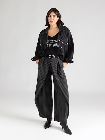 miss goodlife T-Shirt 'Detox With Champagne' in Schwarz