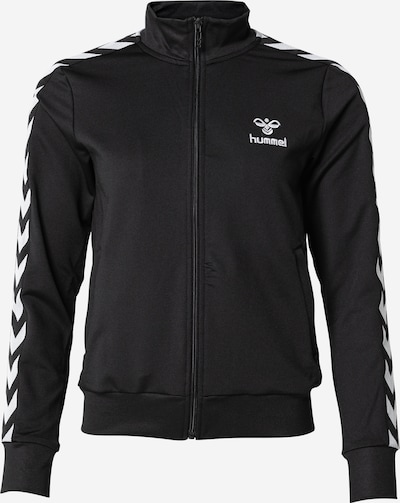 Hummel Athletic Zip-Up Hoodie in Black / White, Item view