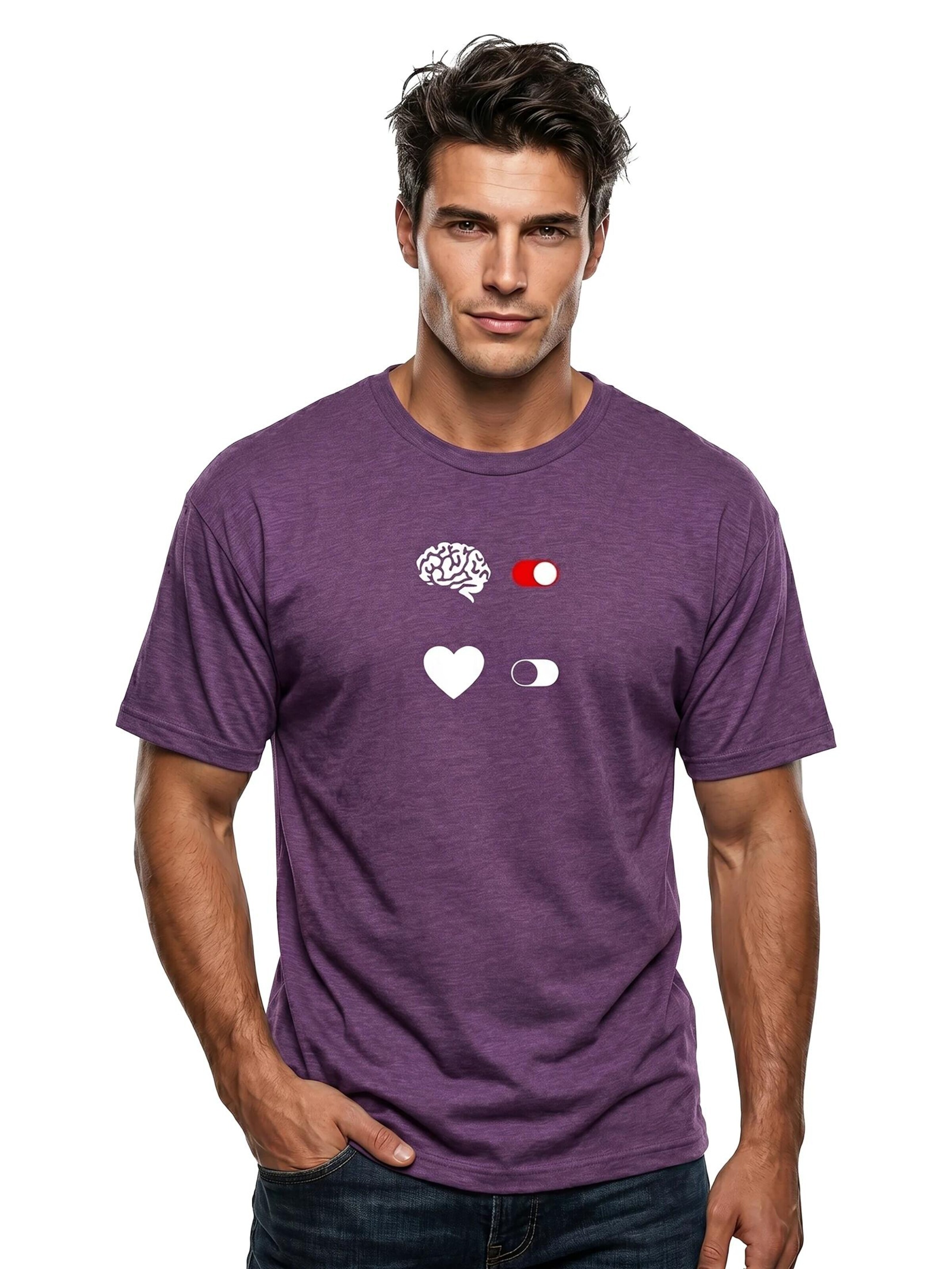 MAKAYA Shirt 'Brain On' in Purple
