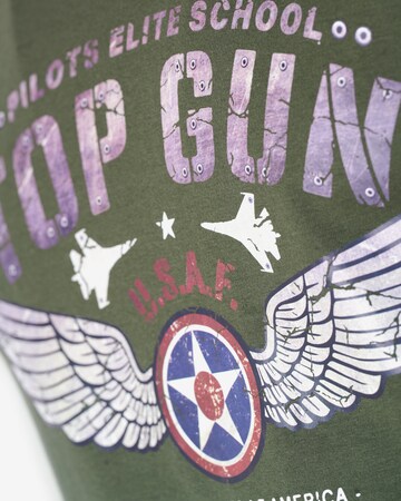 TOP GUN T-Shirt 'TG20213027' in Grün
