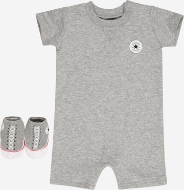 CONVERSE Set: Overall & Socken in Grau: predná strana