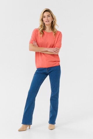 Pull-over 'Hanne' Cream en orange