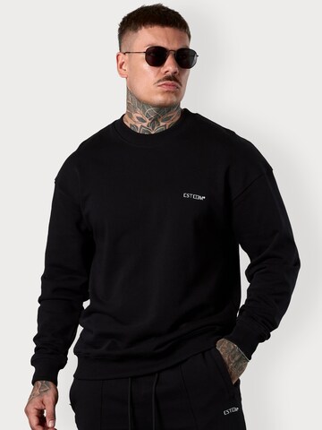 ESTEEM Sweatshirt 'Essential' in Black: front