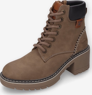 Dockers by Gerli Schnürstiefelette in Braun: Vorderseite