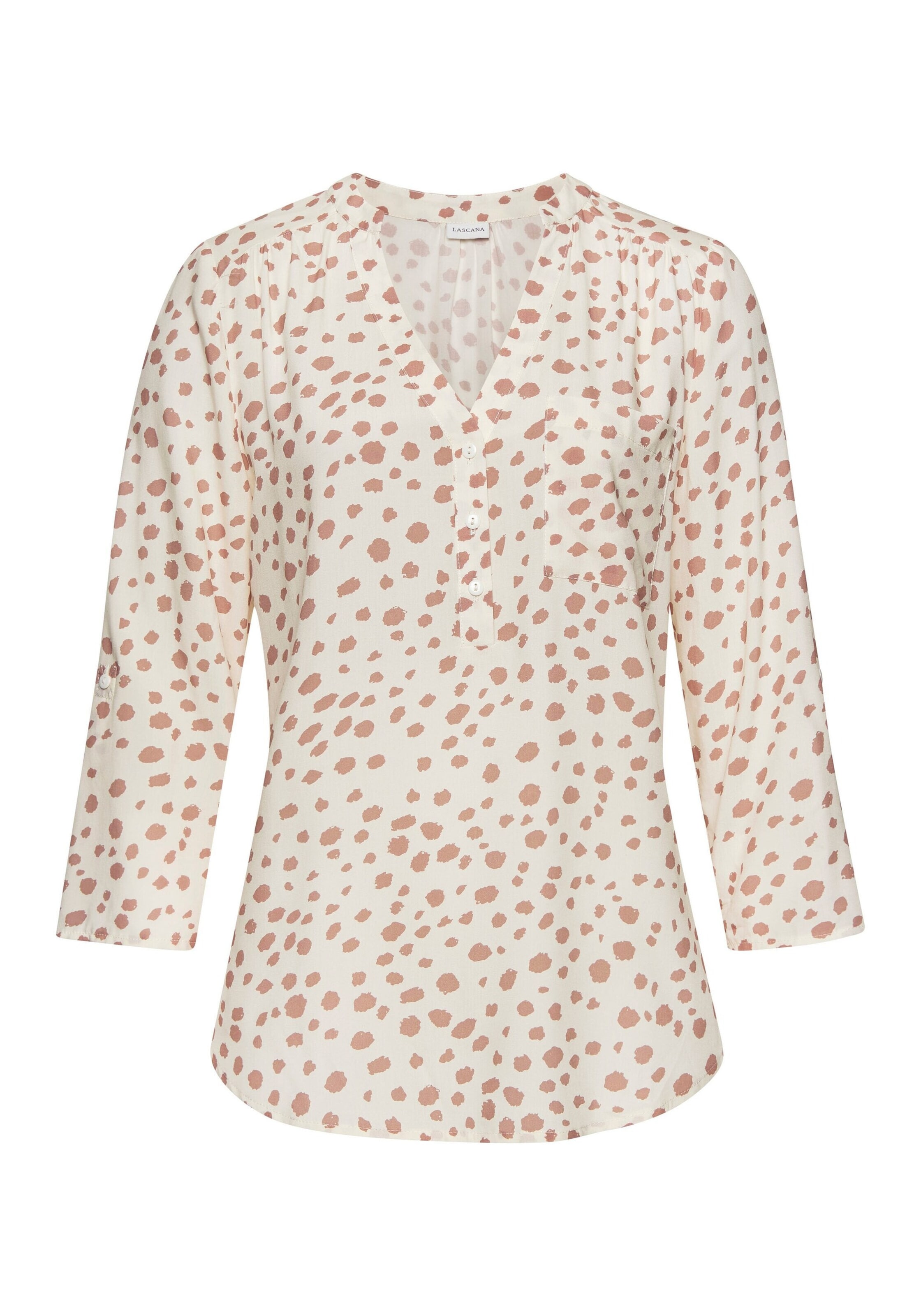 LASCANA Blouse in Beige: front