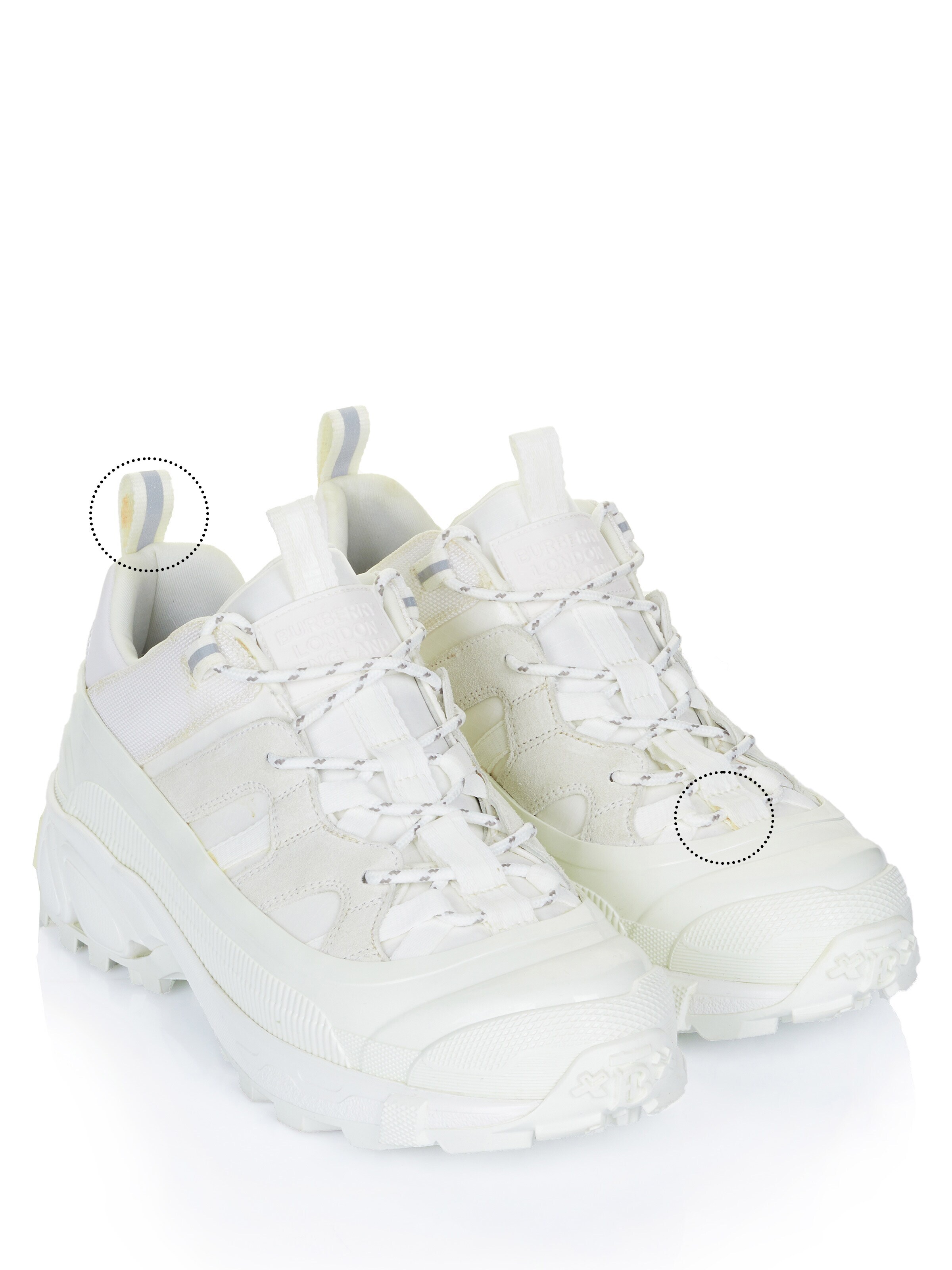 BURBERRY Sneakers laag 'Burberry ARTHUR Sneaker weiss (2te Wahl)' in Wit