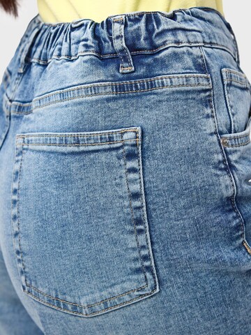Loosefit Jean 'ELASTICATED BERMUDA DENIM SHORT' IT'S BASIC en bleu