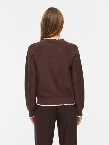 VILA Sweater 'VITEGNI' in Brown