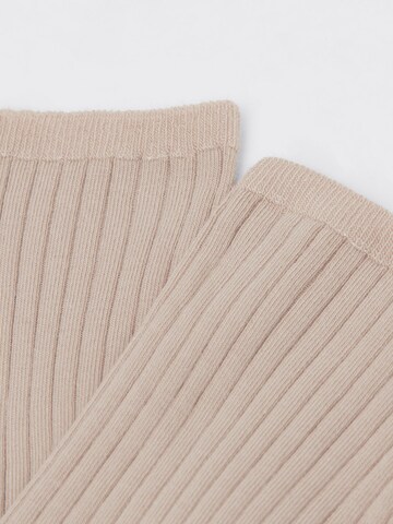 CALZEDONIA RIBBED in Beige