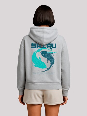 Pull-over 'Koi Fish Japan Streetstyle' F4NT4STIC en gris : devant