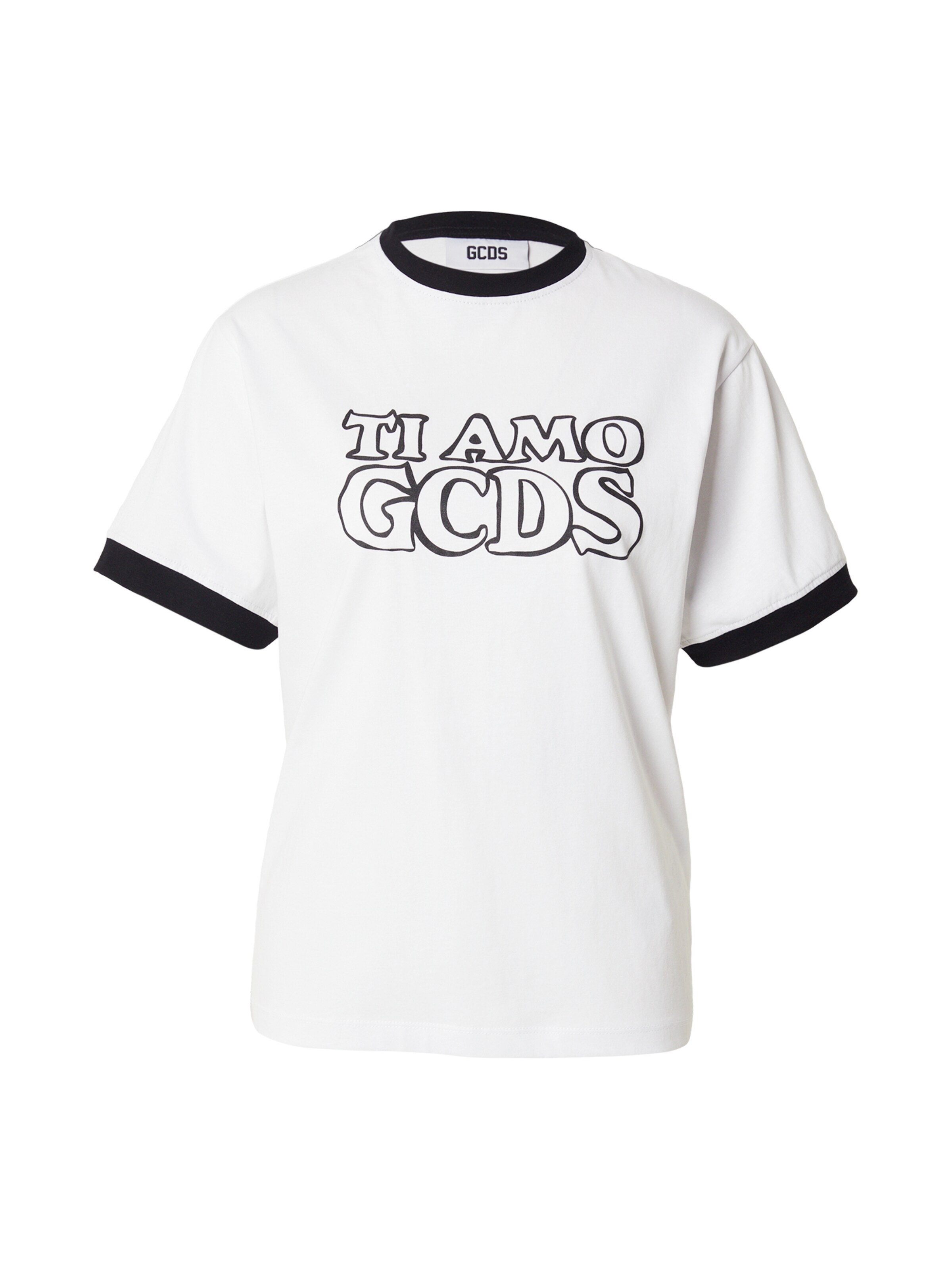 T-shirt 'TI AMO GCDS' GCDS en blanc : devant