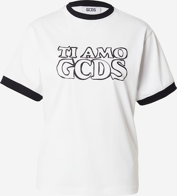 balta GCDS Marškinėliai 'TI AMO GCDS': priekis