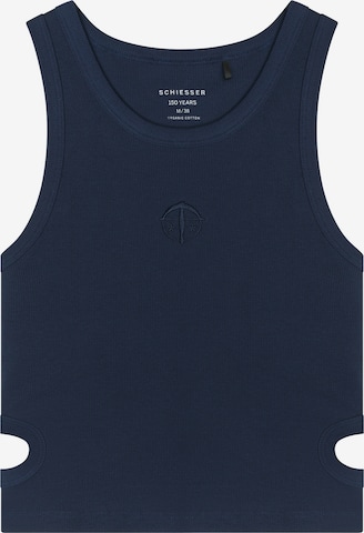 SCHIESSER Top 'SCHIESSER 150 YEARS' in Blue: front