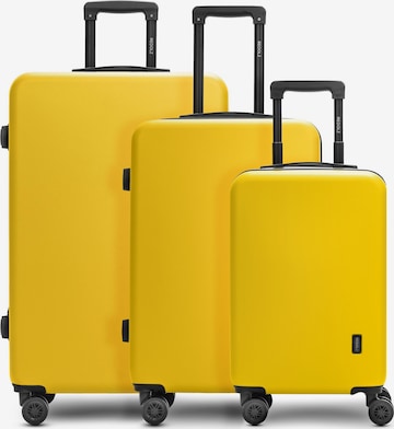 Ensemble de bagages Redolz en jaune : devant