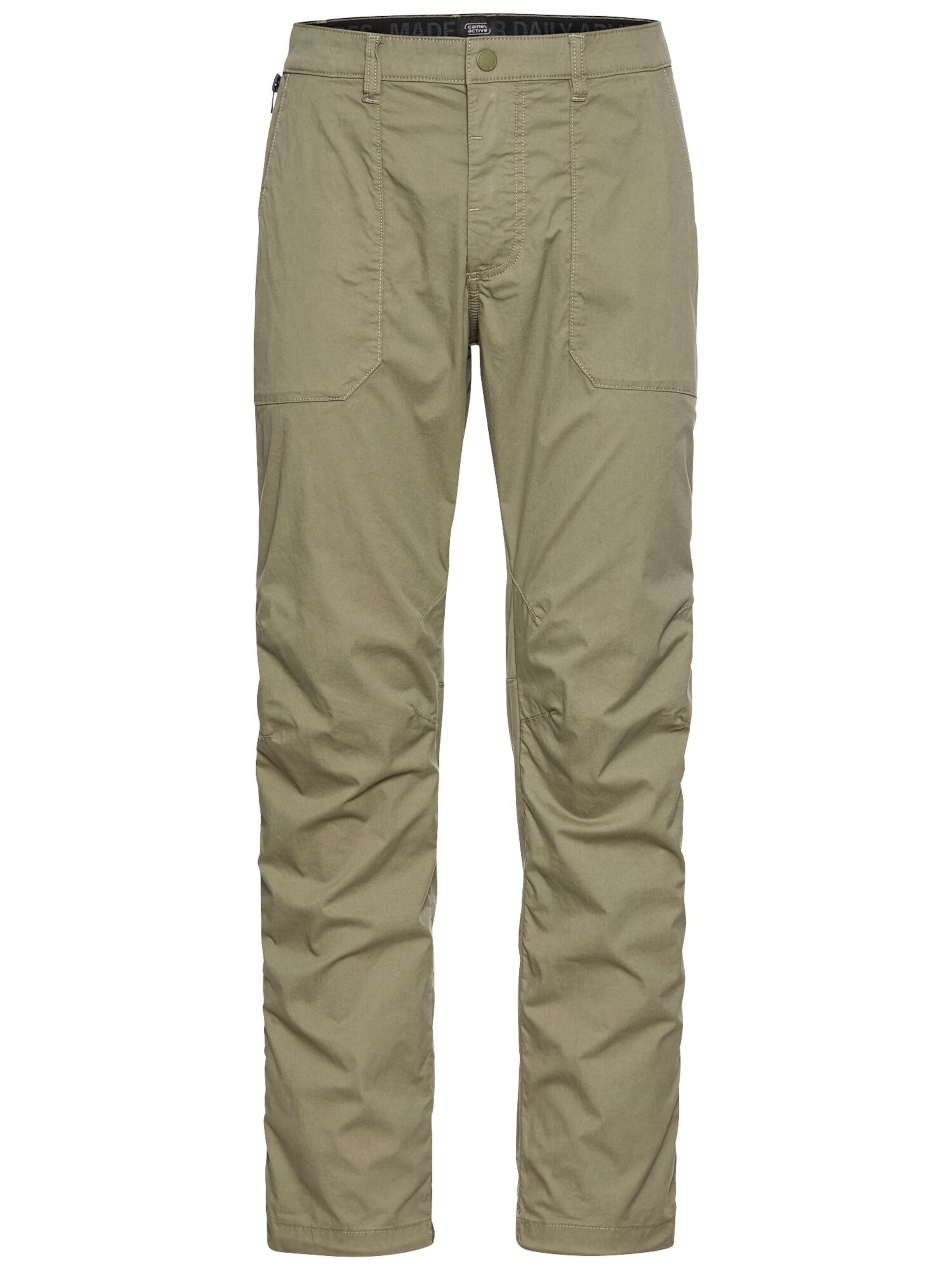 CAMEL ACTIVE Loosefit Leichte Chino im Relaxed Fit in Grün: Vorderseite