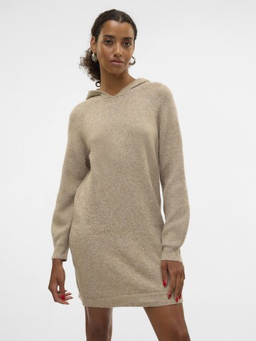 VERO MODA Strikkjole 'DOFFY' i beige: forside