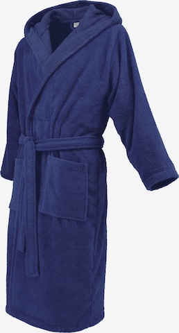 celodoro Long Bathrobe 'Home & Spa Collection' in Blue: front